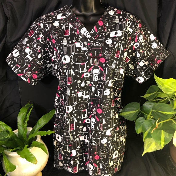 uniform advantage print scrub tops